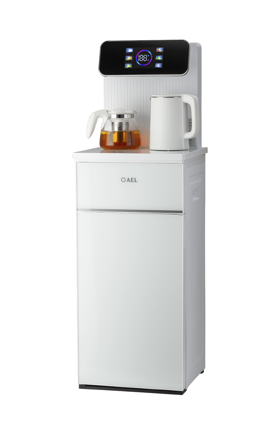 Кулер с чайным столиком Тиабар AEL TB84a-LK white